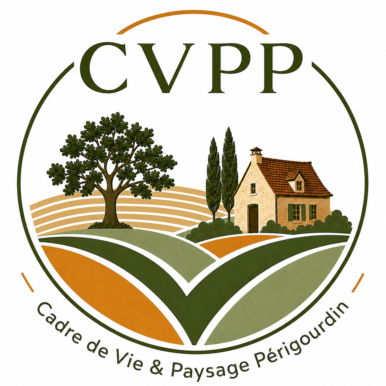 Logo de CVPP – Cadre de Vie & Paysage Périgourdin